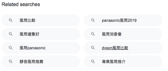 related search-seo關鍵字行銷